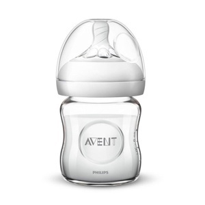 PHILIPS AVENT, PHILIPS AVENT Naturnah Flasche 2.0 120ml Glas, Avent Natural-babyflasche aus glas 120 ml , Scf051/17 , Transparent , Kunststoff, Glas , 009225001701