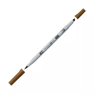 Tombow, Tombow Pinselstift Pinselstift, Tombow Dual Brush Pen ABT PRO, dark ochre, ABTP-027