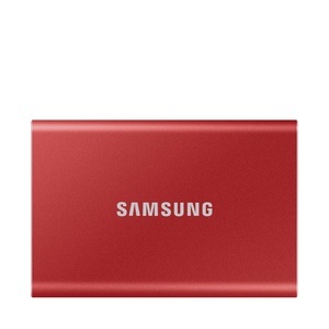 Samsung, Samsung MU-PC1T0R/WW Portable T7 Externe SSD 1 TB USB 3.2 (Gen 2), SAMSUNG Portable SSD T7 Festplatte, 1 TB SSD, extern, Metallic Red