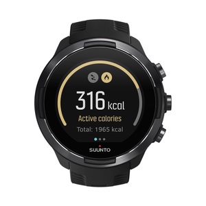 Suunto, Suunto 9 Baro - Smartwatch (24 mm, Silikon, Schwarz), Suunto 9 Baro Sportuhr schwarz