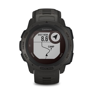 Garmin, Garmin Instinct Solar GPS-Uhr (Grau), Garmin Instinct Solar Graphite Outdoor-Smartwatch