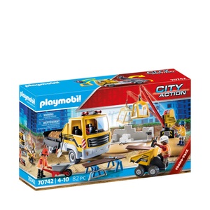 PLAYMOBIL, Playmobil® City Action Baustelle mit Kipplaster 70742, playmobil® City Action Baustelle mit Kipplaster 70742