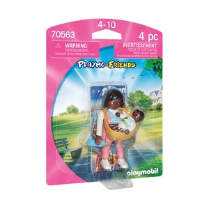 PLAYMOBIL, 70563 Mama mit Babytrage, Konstruktionsspielzeug, 