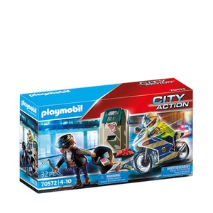 undefined, PLAYMOBIL® 70572 Polizei-Motorrad: Verfolgung des Geldräubers, Playmobil® Spielbausteine »City Action Polizei-Motorrad: Verfolgung 70572«, (32 St.)