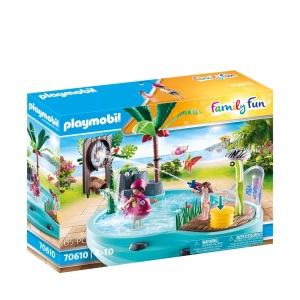 PLAYMOBIL, Playmobil® Family Fun Spaßbecken mit Wasserspritze 70610, 70610 Family Fun Spaßbecken mit Wasserspritze, Konstruktionsspielzeug