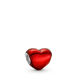 Pandora, Pandora Metallic Red Heart Charm Damen, Pandora Metallic Red Heart Charm Damen
