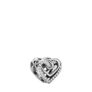 Pandora, Pandora Sparkling Entwined Hearts Charm Damen, Pandora Sparkling Entwined Hearts Charm Damen