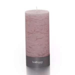 Balthasar, Balthasar Kerze, Kerze Rustico Rosa Wachs 20 cm