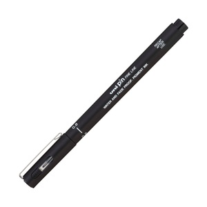 UNI, Uni Fineliner PIN 0.8 mm Schwarz, uni-ball Fineliner Pin, 0.8mm, schwarz, PIN08.200