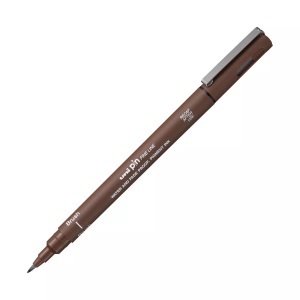 uni-ball, uni-ball Fineliner Fineliner, uni-ball Fineliner Pin, Brush, braun, PINBR-200(S) SEPIA