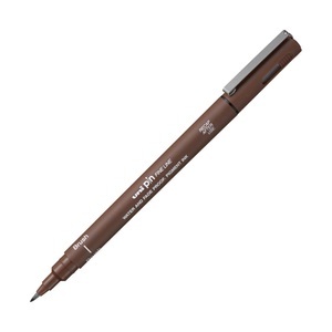 uni-ball, uni-ball Fineliner Fineliner, uni-ball Fineliner Pin, Brush, braun, PINBR-200(S) SEPIA