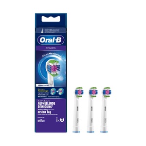 Oral-B, Oral B Aufsteckbürsten »Clean 3D White CleanMaximizer«, Oral-B - Ersatzzahnbürste, Weiss