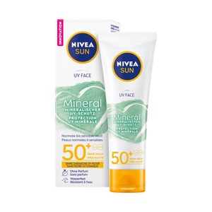 Nivea, NIVEA Uv Face Mineral Lsf 50+ Damen 50 ml, NIVEA UV Face Mineral LSF 50+ (50 ml)