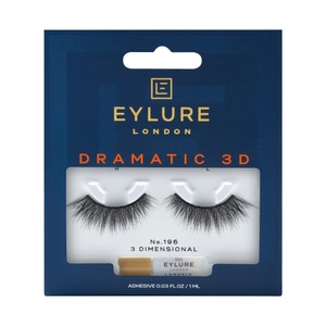 Eylure, EYLURE Künstliche Wimpern Dramatic 3d No. 196 Damen Schwarz, EYLURE - Künstliche Wimpern Dramatic 3D No. 196, Damatic 3D, Black