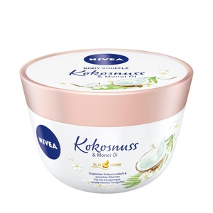 Nivea, NIVEA Body Soufflé Kokosnuss & Monoi Öl Damen 200ml, NIVEA Body Soufflé Kokosnuss & Monoi Öl (200ml)