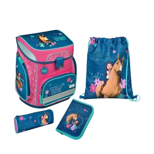 Scooli, Scooli Schulranzen »EasyFit, Spirit«, Reflektoren, Scooli Schulrucksack »5-teilig Spirit«