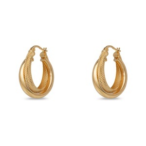 L' Atelier Gold 18 Karat by Manor, Ohrringe Damen Gelbgold ONE SIZE, 