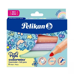 Pelikan, Fasermaler Colorella 411 Pastell 6er Set, Fasermaler Colorella 411 Pastell 6er Set