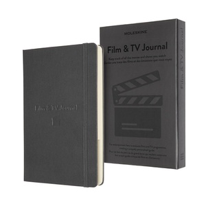 MOLESKINE, Moleskine Passion Journal - Film & TV, Large/A5, Dunkelgrau, Moleskine Themen Notizbuch, Film & TV, A5, dunkelgrau, 400 Seiten, 853551