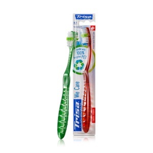 TRISA, Trisa We Care Zahnbürste medium Uno (1 Stück), Trisa We Care Zahnbürste Medium (1 Stk)