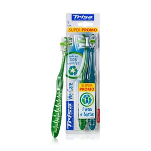 TRISA, Trisa We Care Zahnbürste soft DUO (1 Stück), Trisa We Care Zahnbürste Soft Duo (1 Stk)