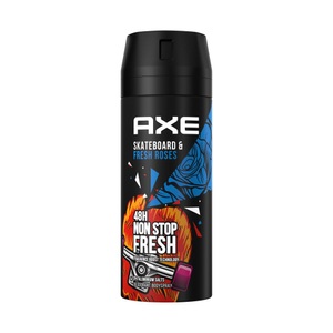 Axe, AXE Bodyspray Skateboard & Fresh Roses Ohne Aluminiumsalze Damen 150 ml, Axe - Deodorant & Bodyspray Skateboard Fresh Roses ohne Aluminiumsalze, &Fresh roses, 150 ml