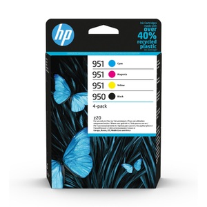 Hp, HP Combopack 950/951 Cmybk Tintenpatrone, HP 950/1 Original Tintenpatrone 6ZC65AE Schwarz, Cyan, Magenta, Gelb Pack 4 Stück