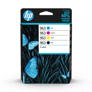 Hp, HP Combopack 963 Cmybk Tintenpatrone, HP 963 Original Tintenpatrone 6ZC70AE Schwarz, Cyan, Magenta, Gelb Multipack 4 Stück