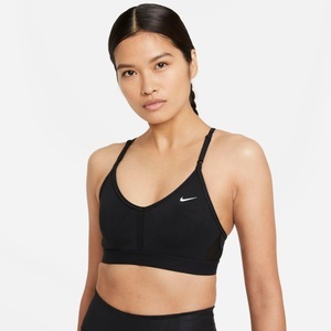 NIKE, Nike Indy Sport-BH Damen - Schwarz, Women's Indy Light-Support Padded V-Neck Sports Bra