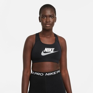 NIKE, Sport-bh, Medium Support Damen Schwarz L, Nike Sport-BH »Dri-FIT Swoosh Women's Medium-Support 1-Piece Pad Graphic Sports Bra«