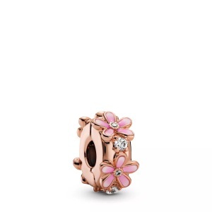 Pandora, PANDORA Charm Damen Roségold ONE SIZE, Pandora Pink Daisy Clip Damen