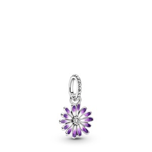 Pandora, PANDORA Charm Damen Silber ONE SIZE, Pandora Purple Daisy Anhänger Damen