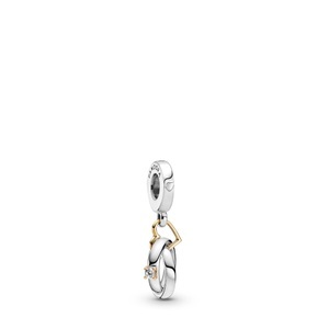 Pandora, PANDORA Charm Damen Silber ONE SIZE, Pandora Two-tone Wedding Rings Anhänger Damen