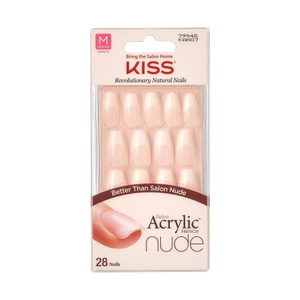 KISS, Salon Acrylic French Nude Nägel Damen Leilani 28STK, KISS Nails - Salon Acryl Nude Leilani