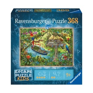 Ravensburger, Ravensburger Escape Puzzle Dschungel, 368 Teile Multicolor, Escape Kids: Dschungelsafari