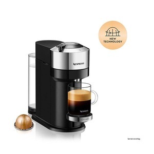 De Longhi, DE-LONGHI Vertuo Next Deluxe ENV120.C - Kapselmaschine (Chrom), De Longhi Nespresso Vertuo Next, Pure Chrome Nesspressomaschine ? Chrom