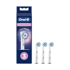 Braun, Braun Oral-B Sensitive Clean 3er Bürstenkopf, Oral-B Sensitive Clean 3er Ersatzzahnbürsten ? Ersatzbürste/Zahnpflege Zubehör ? Weiss