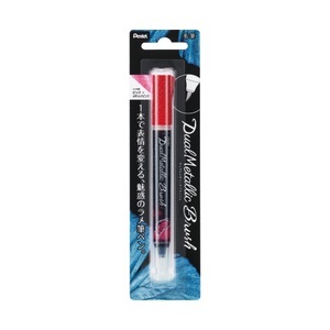 Pentel, Pentel Pinsel-Filzstift Pinsel-Filzstift, pentel Pinselstift Dual Metallic Brush Pink