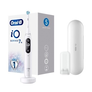 Braun, Braun Oral-B iO Series 7N alabaster Zahnbürste weiss, Oral B iO Series 7N White Alabaster Elektrische Zahnbürste