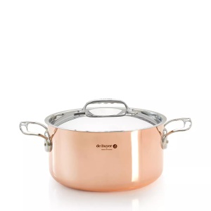 de Buyer, de Buyer - Kochtopf PRIMA MATERA - Edelstahl - kupfer - 13.8 cm, De Buyer DB6242.28 Prima Matera Kochtopf Ø 28cm