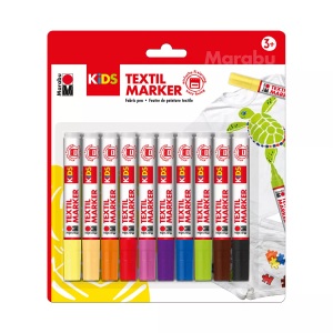 Mara, MARA Textilstifte, Marabu KiDS Textilmarker | 10 Stück