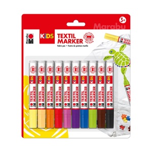 Mara, MARA Textilstifte, Marabu KiDS Textilmarker | 10 Stück