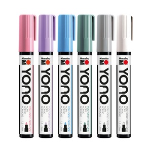 Marabu, Acrylfarbe Acrylfarbe, Marabu Acrylmarker YONO Set 1.5 - 3 mm 6-teilig, Pastell