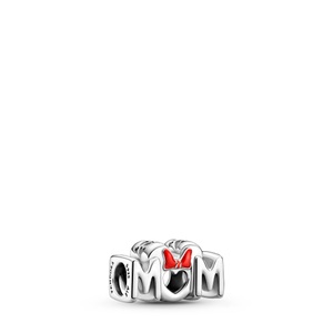 Pandora, Charm Damen Silber ONE SIZE, Pandora Minnie Mouse Bow & Mum Charm Damen