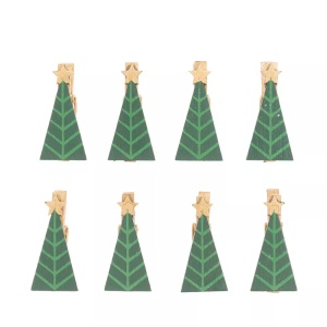 RICO Design, Klammer Set Weihnachten Klammer Set Weihnachten, Rico Design Weihnachtsdeko Tannebaum 8 Stück, Grün