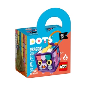 LEGO, 41939 DOTS Taschenanhänger Drache, Konstruktionsspielzeug, 