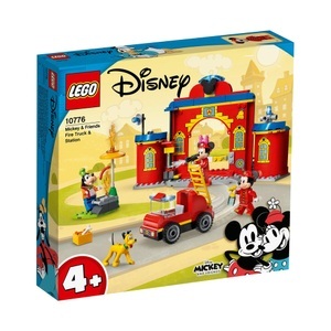 LEGO, 10776 Micky und Freunde - Mickys Feuerwehrstation und Feuerwehrauto, Konstruktionsspielzeug, 