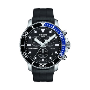 Tissot, Chronograph Uhr Herren Schwarz 43mm, Tissot Seastar 1000 Uhren Herren