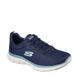 Skechers, Sneakers, Low Top Unisex Dunkelblau 38, Skechers Flex Appeal 4.0 Schnürschuh für Damen marine