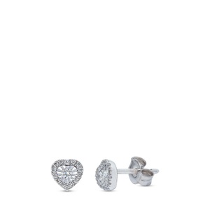 Sergio Ferris, Ohrstecker Mit Stein Damen Weissgold ONE SIZE, Sergio Ferris - Ohrstecker mit Stein, One Size, Weissgold